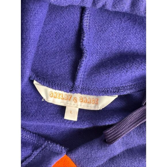 Clemson Rocky Crop Hoodie Size L/Shelby & Grace - Picture 8 of 11